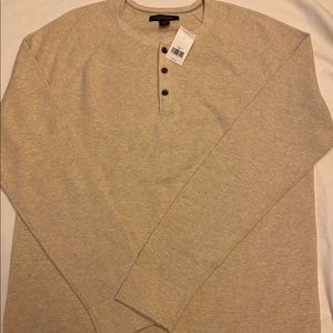 Banana Half Botton Thermal Shirt Sz L